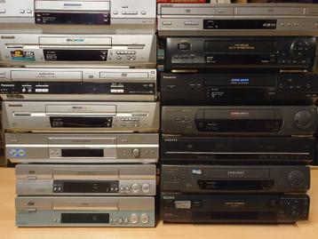 Diverse VHS Videorecorders te koop Sony, Panasonic, JVC... beschikbaar voor biedingen