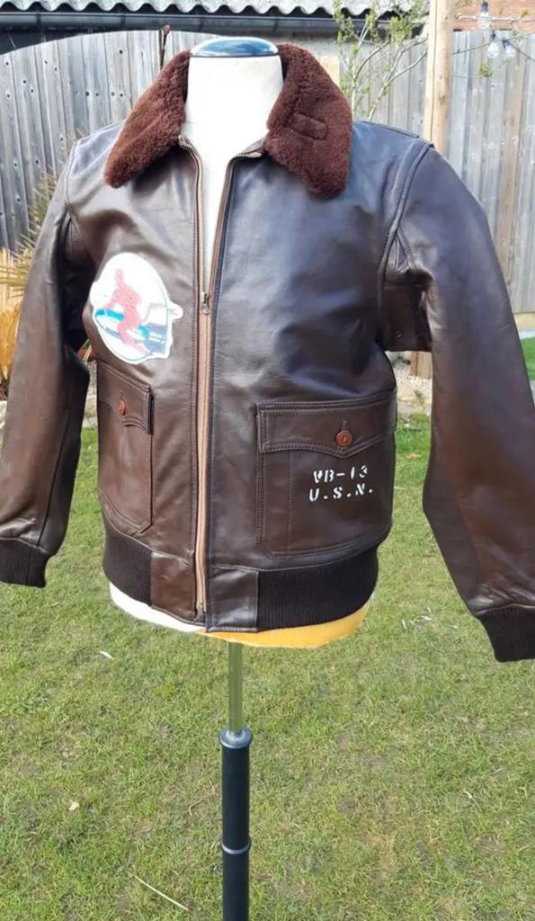 WW2 M422a navy flight jacket  repro, Verzamelen, Militaria | Algemeen, Ophalen of Verzenden