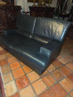 LEDER SALON 2ZIT+3ZIT IN  GROEN LEDER, Ophalen, Gebruikt, Leer