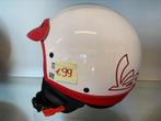 Helm Vespa Classic wit/rood XL, Motos, Autres marques, XL, Neuf, avec ticket, Casque jet