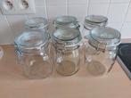 Set van 6 glazen potten, Ophalen, Gebruikt