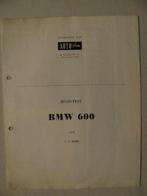175 BMW 600 Road Test Autovisie overprint 1958, Ophalen of Verzenden, BMW