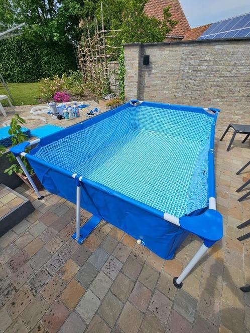 Zwembad opbouw 2m op 3m met toebehoren, Tuin en Terras, Zwembaden, Gebruikt, Opzetzwembad, Minder dan 80 cm, 200 tot 400 cm, 200 tot 300 cm
