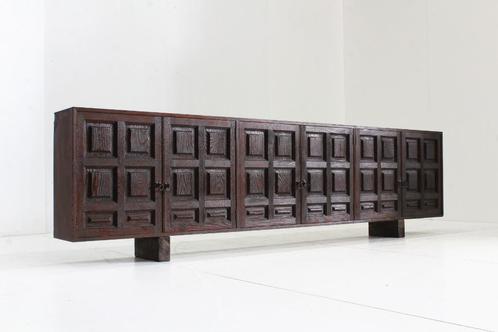 Vintage groot brutalist dressoir, Antiek en Kunst, Antiek | Meubels | Kasten, Ophalen