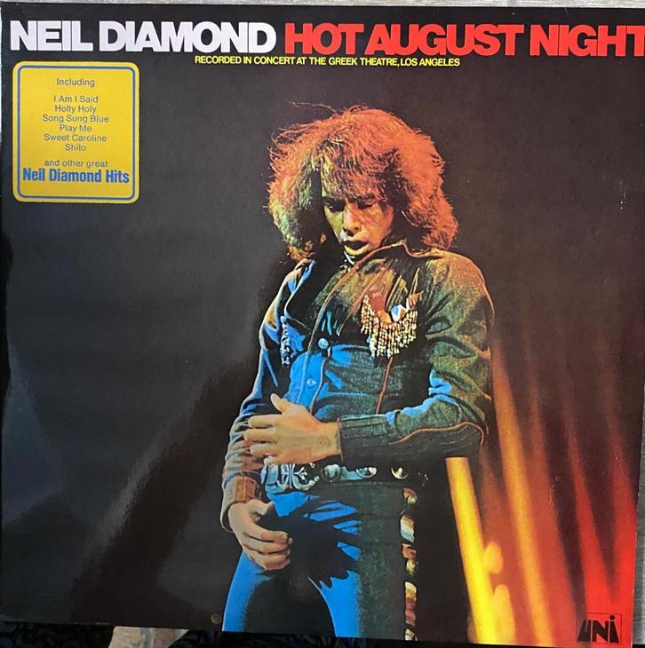Neil Diamond: hete augustusavond, Cd's en Dvd's, Vinyl | Rock, Zo goed als nieuw, Poprock, 12 inch, Ophalen of Verzenden