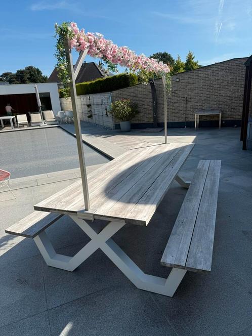 Tuinset - tuinbank, Tuin en Terras, Tuintafels, Zo goed als nieuw, Ophalen