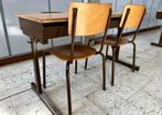 Dubbele schoolbanken en stoelen (afhalen Wevelgem), Ophalen, Gebruikt, Bureau