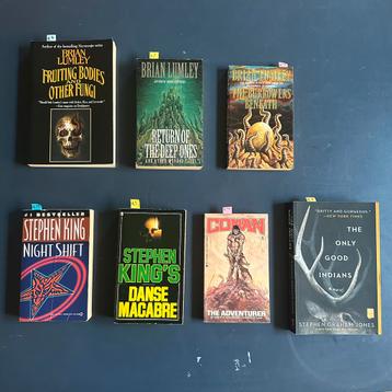 Vintage Horror/Fantasy (English) Books; King, Lumley, ... beschikbaar voor biedingen