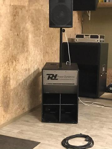 Hoorngeladen Subkisten met Pioneer woofer 1000watt aes beschikbaar voor biedingen