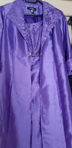 Jurk met bijhorende jas, Vêtements | Femmes, Robes, Taille 42/44 (L), Enlèvement ou Envoi, Comme neuf, Violet