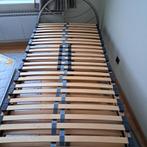 Eenpersoonsbed grijs epoxy metaal, Ophalen, Zo goed als nieuw, 90 cm