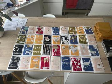 Zeer grote partij fluwelen ansichtkaarten voor elk evenement beschikbaar voor biedingen