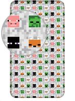 Minecraft Hoeslaken 90x200 cm, Kinderen en Baby's, Kinderkamer | Beddengoed, Overige kleuren, Hoeslaken of Sloop, Nieuw, Ophalen of Verzenden