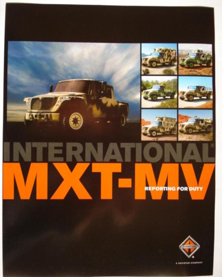 International MXT-MV Military Vehicle 2006 Brochure Catalogu, Verzamelen, Militaria | Algemeen, Landmacht, Boek of Tijdschrift