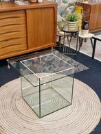 Vintage salontafel kubus glas, Ophalen, Glas, Vintage