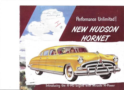 HUDSON HORNET,  1951, Boeken, Auto's | Folders en Tijdschriften, Gelezen, Overige merken, Ophalen of Verzenden