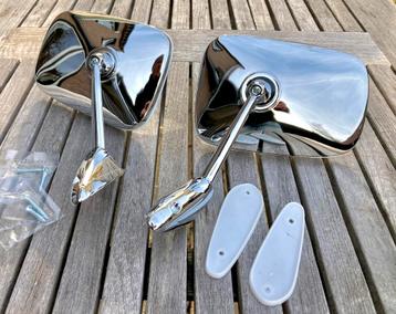 Chrome oldtimer spiegels type Cipa 2, chroom spiegel beschikbaar voor biedingen
