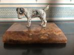 Weense foxterriër met bronzen dieren, Antiek en Kunst, Ophalen of Verzenden