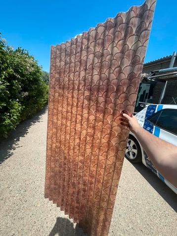 Mooie polyester decor golfplaten 200cm x 100cm €20 per stuk beschikbaar voor biedingen