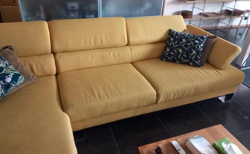 Hoekzetel okergeel, Huis en Inrichting, Zetels | Zetels en Chaises Longues, Gebruikt, Vierpersoons of meer, 250 tot 300 cm, 150 cm of meer