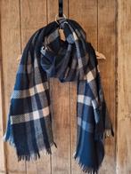 Sjaal zwart ecru geruit, Enlèvement ou Envoi, Comme neuf, Écharpe