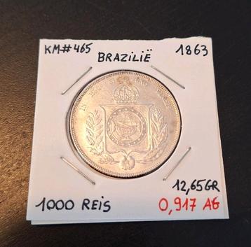 Brésil 1000 Reis 1863