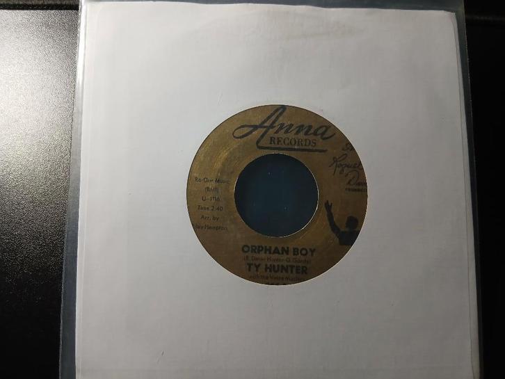Ty Hunter‎ — Orphan Boy - Popcorn '7, Northern Soul, CD & DVD, Vinyles Singles, Comme neuf, Single, R&B et Soul, 7 pouces, Enlèvement ou Envoi