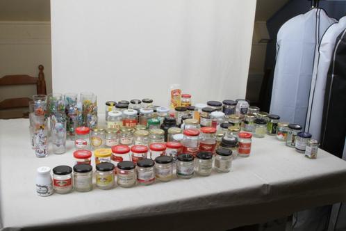 Collection de 332 pots différents de moutarde vides, Collections, Collections Autre, Utilisé, Enlèvement