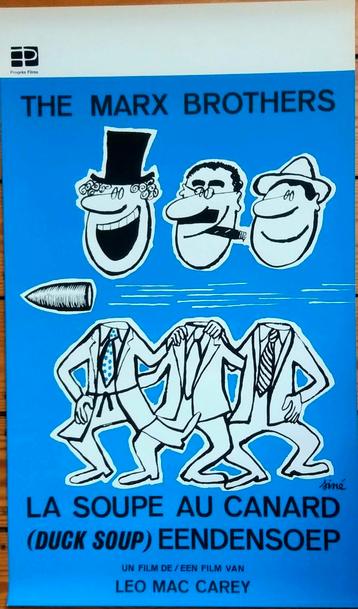 The MARX BROS vintage poster 60s rerelease Duck Soup