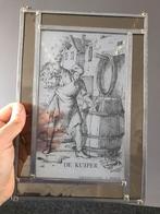 Vintage glasraam in lood, Antiek en Kunst, Ophalen of Verzenden