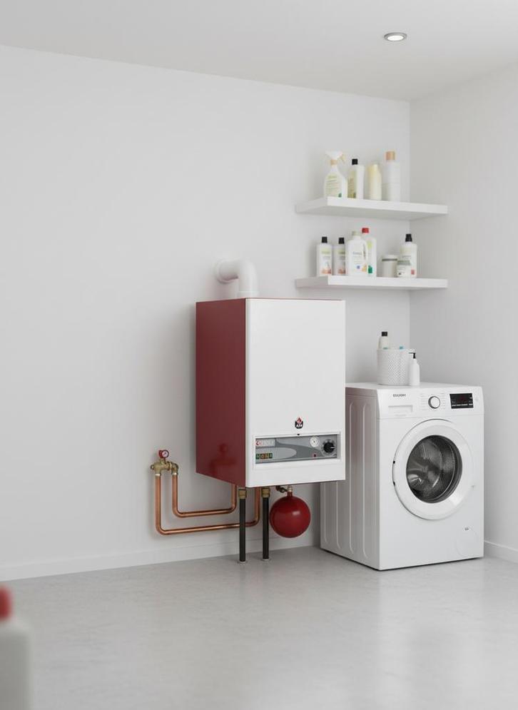 Ensemble boiler + chaudière murale ACV - Bon état, Bricolage & Construction, Chauffe-eau & Boilers, Comme neuf, Boiler, 20 à 100 litres