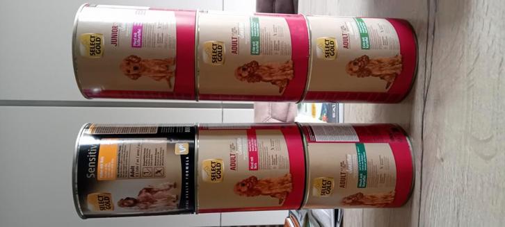 6 Blikken  hondenvoeding.                800 gr., Dieren en Toebehoren, Dierenvoeding, Ophalen