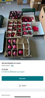 Kerstballen set wijnrood, Ophalen of Verzenden