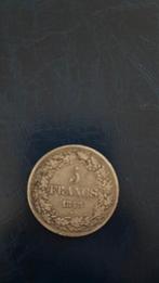 5 francs argent Leo premier 1848 tête laurée, Enlèvement ou Envoi, Argent, Monnaie en vrac, Argent