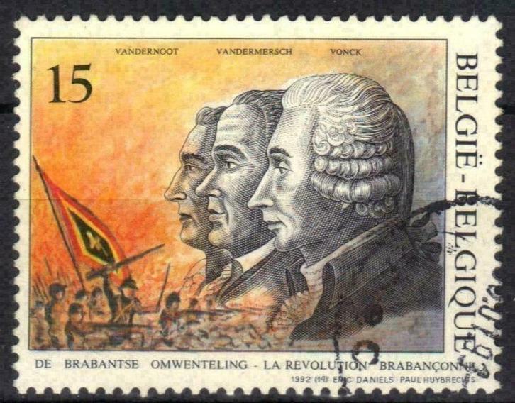 Belgie 1992 - Yvert/OBP 2482 - De Brabantse Omwenteling (ST), Postzegels en Munten, Postzegels | Europa | België, Gestempeld, Gestempeld