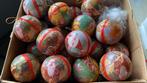 35 vintage kartonnen kerstballen, Ophalen of Verzenden