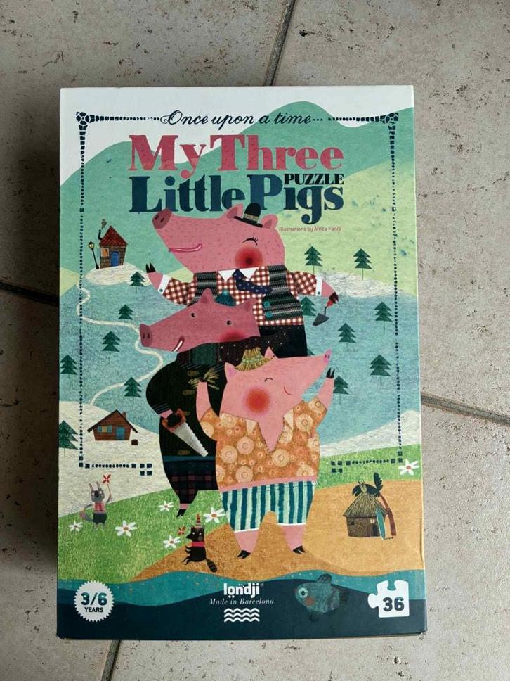 1 londji puzzel, Kinderen en Baby's, Speelgoed | Kinderpuzzels, Zo goed als nieuw, 4 tot 6 jaar, 10 tot 50 stukjes, Ophalen of Verzenden