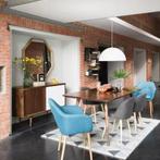 6 Eetkamerstoelen - Arnold van Maison du Monde, Huis en Inrichting, Ophalen, Gebruikt, Overige kleuren, Stof