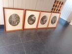 Set 4 Vintage prints 4 momenten van de dag., Ophalen