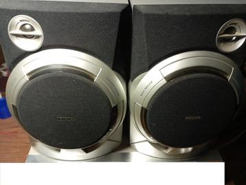 2 X haut parleurs Medion  2 X hauts parleurs Philips, Philips, 60 à 120 watts, Enlèvement, Utilisé