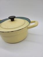 Casserole en métal émaillé jaune, Enlèvement ou Envoi, Utilisé, /, /