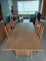 tafel met 4 stoelen, Maison & Meubles, Tables | Tables à manger, Rectangulaire, 50 à 100 cm, Enlèvement, 150 à 200 cm