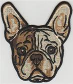 Franse Buldog stoffen opstrijk patch embleem #8, Verzenden, Nieuw