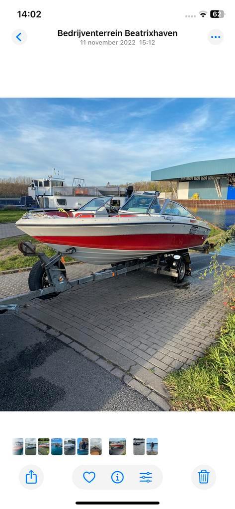 Four winns 170 bowrider, Watersport en Boten, Speedboten, Gebruikt, Benzine, 120 tot 200 pk, Polyester, Buitenboordmotor, Ophalen