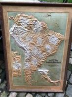 Ancienne Carte en relief Amérique du Sud 1916, Ophalen