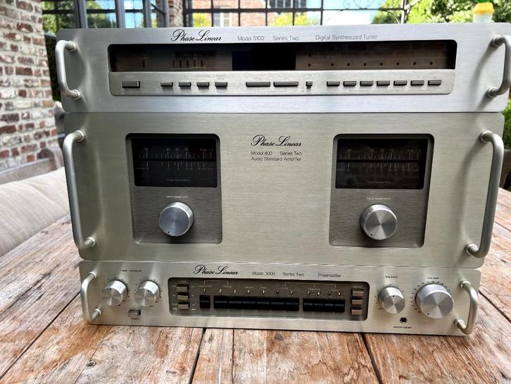 Phase Linear 400 - 3000 - 5100 Series Two set, Audio, Tv en Foto, Versterkers en Ontvangers, Zo goed als nieuw, Stereo, 120 watt of meer