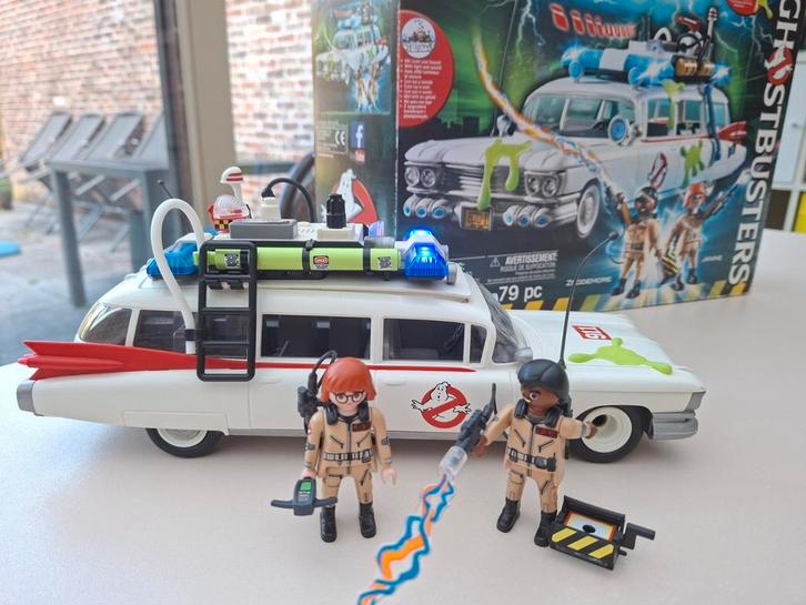 Playmobil Ghostbusters 9220 auto Ecto-1, Kinderen en Baby's, Speelgoed | Playmobil, Zo goed als nieuw, Ophalen
