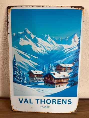 Plaque metallique Val Thorens, Enlèvement ou Envoi, Comme neuf