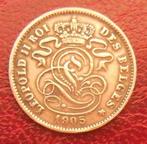 1905 2 centimes Léopold 2 - port 1,50 euro par courrier, Postzegels en Munten, Munten | België, Verzenden, Metaal, Losse munt
