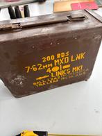 (H) Britse 7.62mm munitiekist uit 1965 – origineel militair, Verzamelen, Militaria | Algemeen, Verzenden